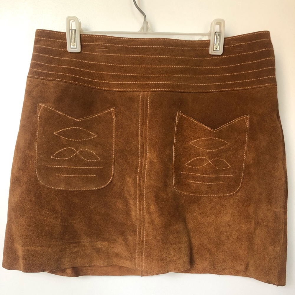 Free people suede skirt size 8 like new